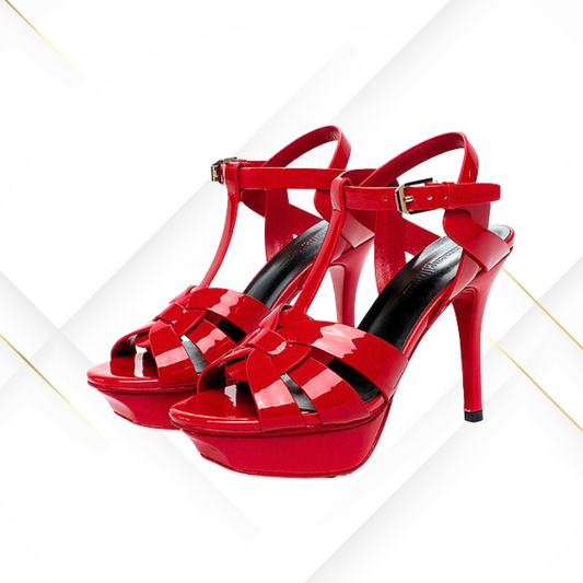 Red Wedding party women's High Hill Shoes