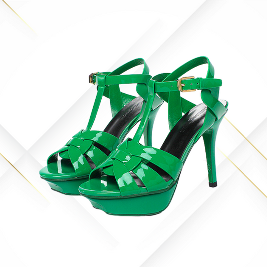 Green Wedding party women's High Hill Shoes
